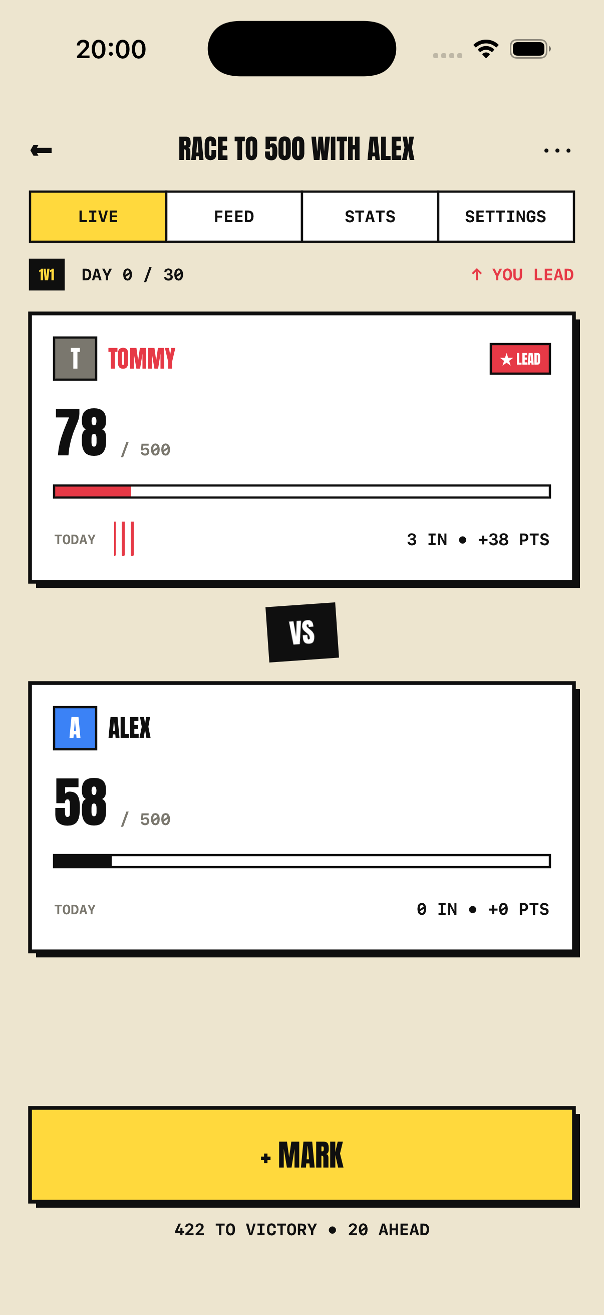 Race to 1K screen